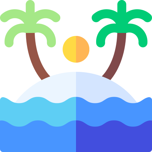 Island Basic Rounded Flat icon