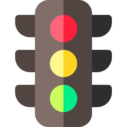 Traffic lights Basic Rounded Flat icon