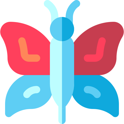 Butterfly Basic Rounded Flat icon