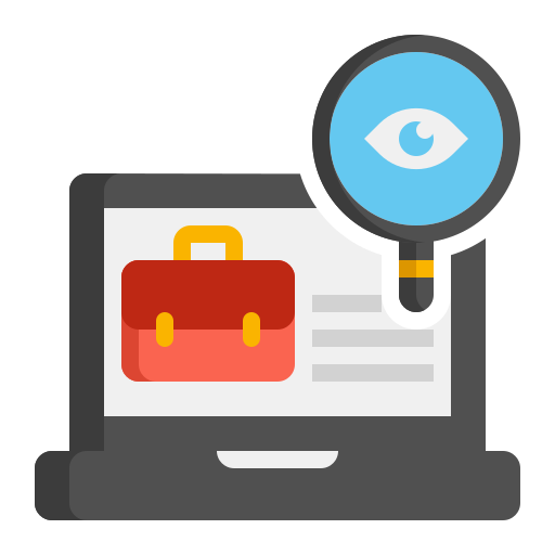 búsqueda de trabajo icono gratis