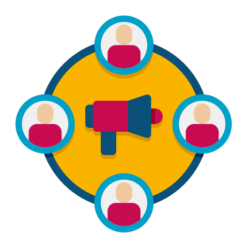 la comercialización del afiliado icono gratis