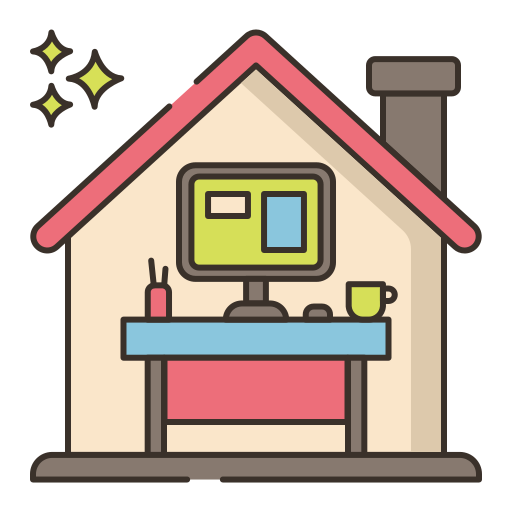 Home office - Free furniture and household icons