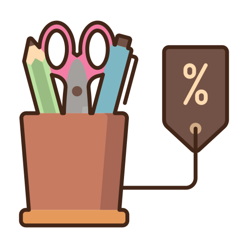 material de oficina icono gratis