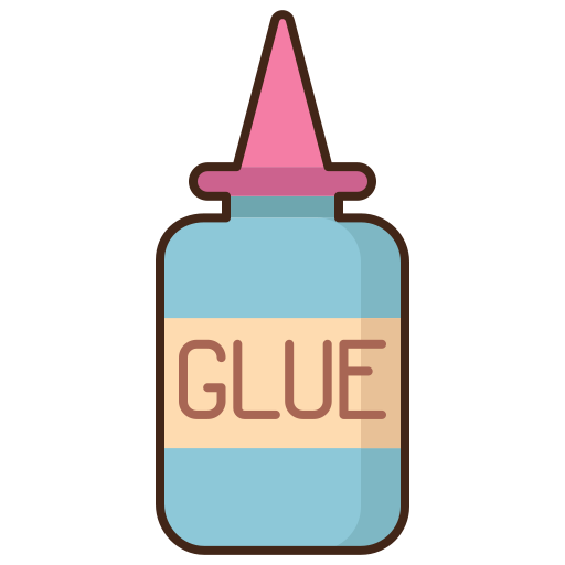 Glue Flaticons Lineal Color icon