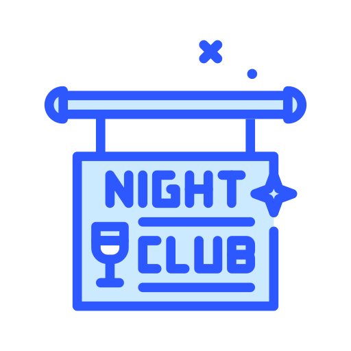 club nocturno icono gratis