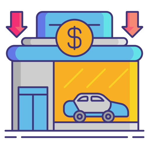 Dealership Flaticons Lineal Color icon