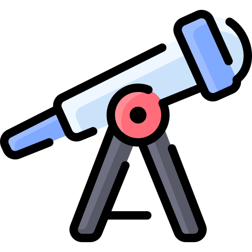 telescopio icono gratis