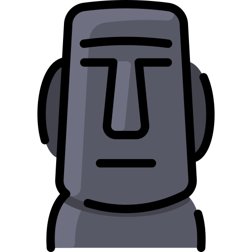 Moai Icon - Download in Line Style