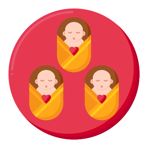 Triplets Flaticons Flat icon