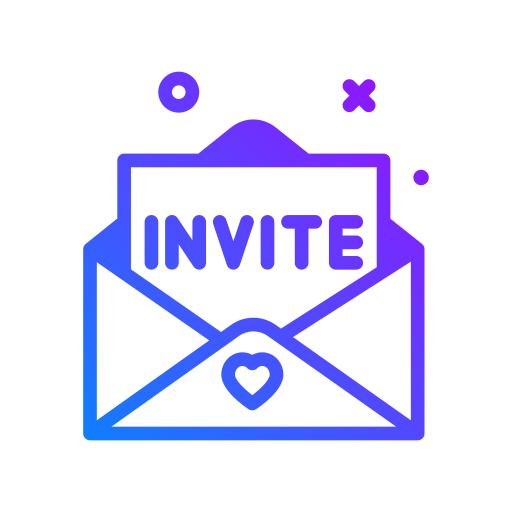 invitación icono gratis