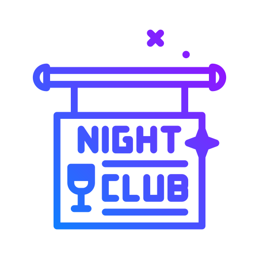 club nocturno icono gratis