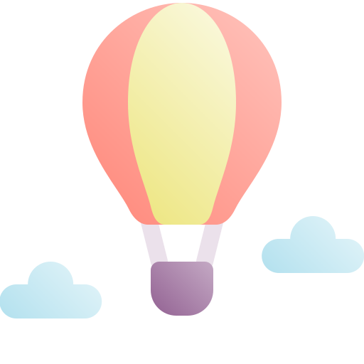 Hot air balloon Fatima Flat icon