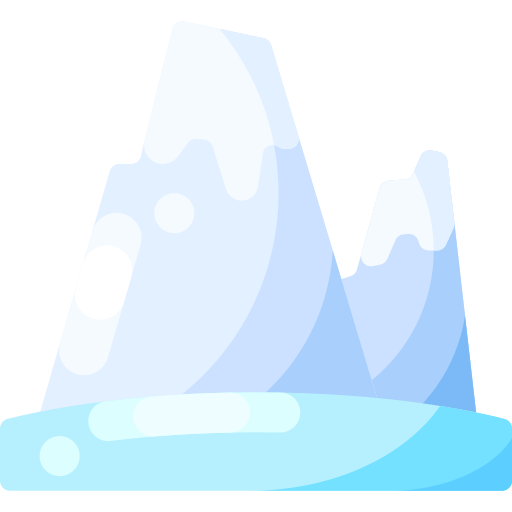 Ice mountain - Free nature icons