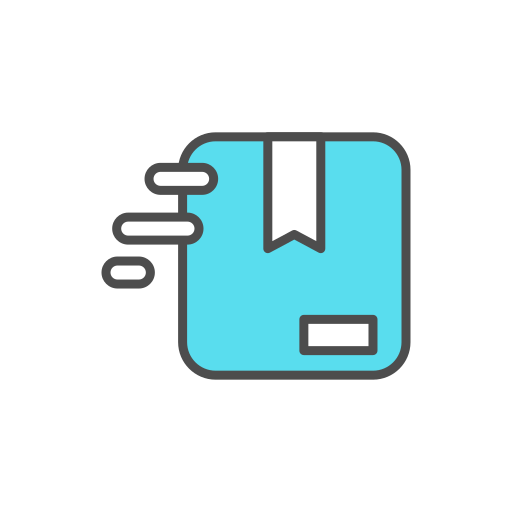 caja de envío icono gratis