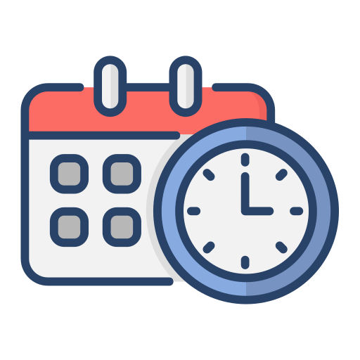 Time and date - free icon