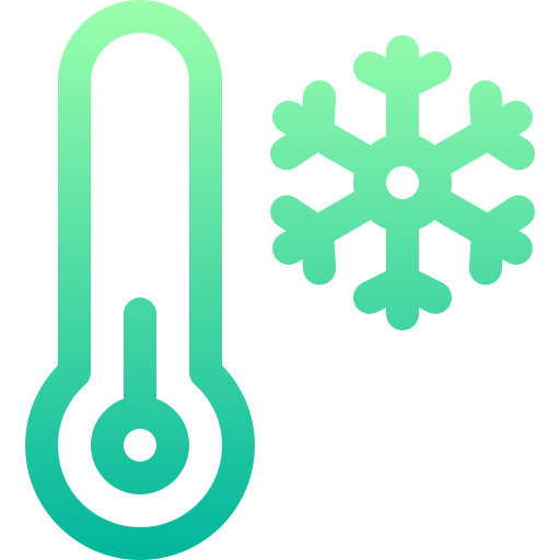 baja temperatura icono gratis