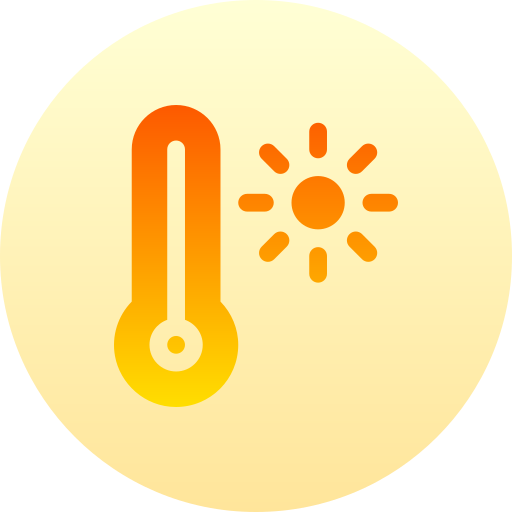 altas temperaturas icono gratis