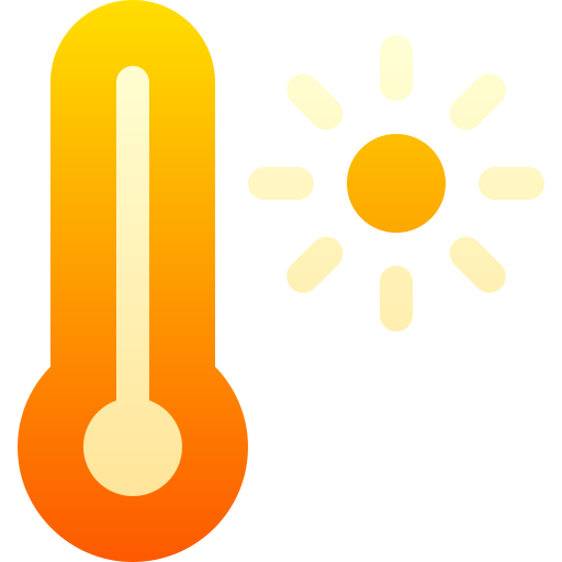 High temperatures - Free weather icons