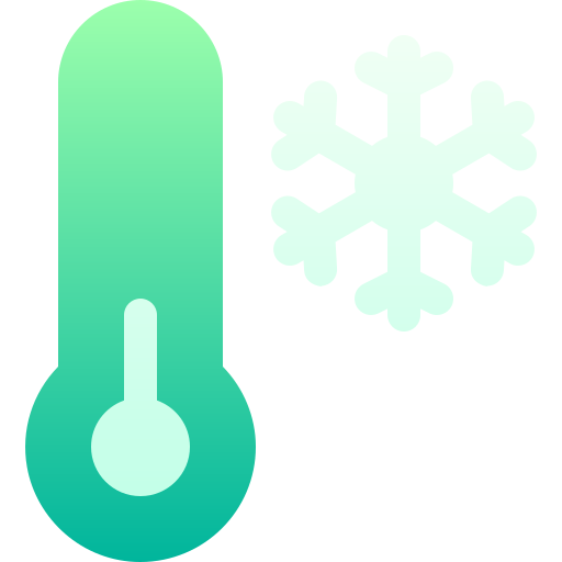 baja temperatura icono gratis