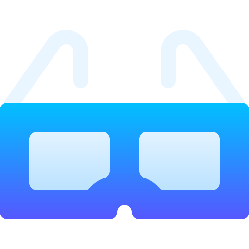 gafas 3d icono gratis