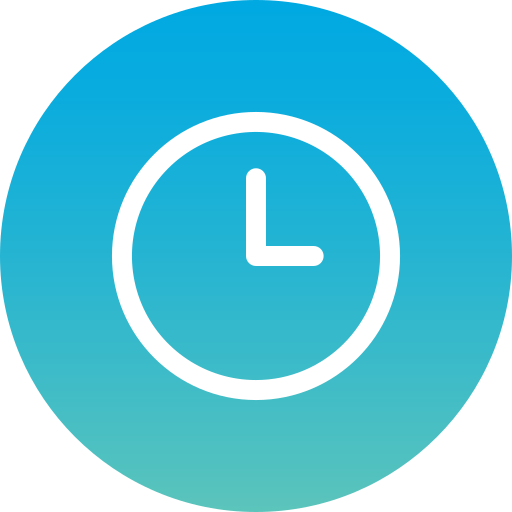 Clock Generic Flat Gradient Icon