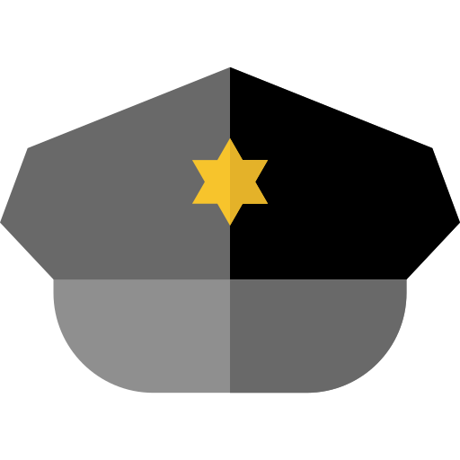 sombrero de policia icono gratis