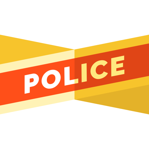 cerco policial icono gratis