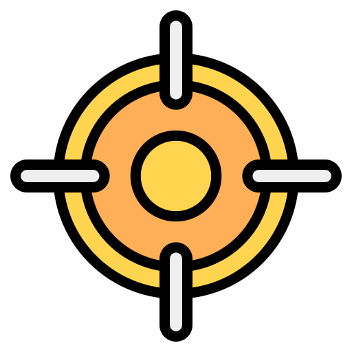 Target Generic Outline Color icon