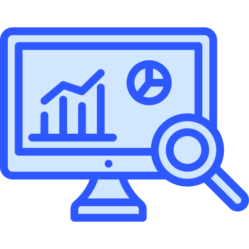 Market research Generic Blue icon