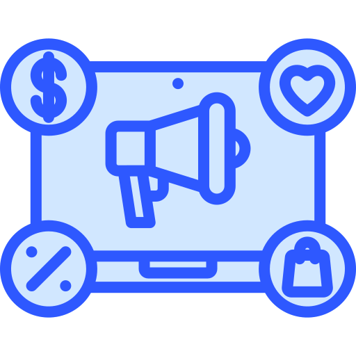 Mobile Marketing Generic Blue Icon