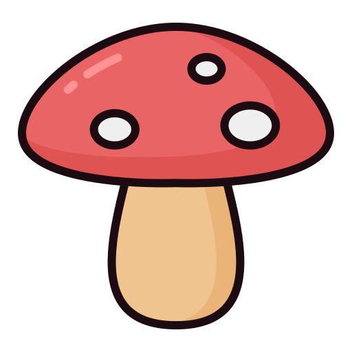 Mushroom Generic Outline Color icon