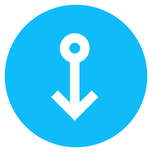 flecha hacia abajo icono gratis