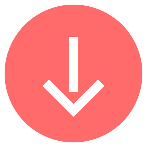 flecha hacia abajo icono gratis