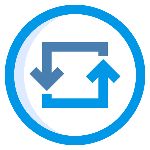 Loop Arrow Generic Blue Icon