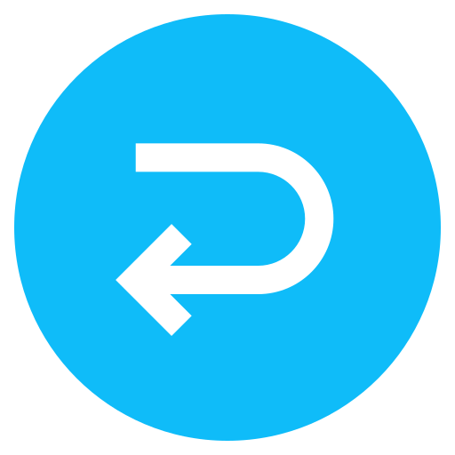 demi tour Icône gratuit demi tour Icône gratuit