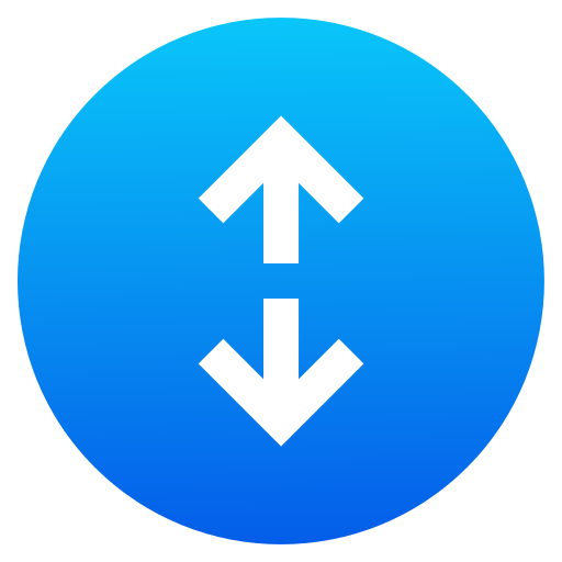 Up and down arrow Generic Flat Gradient icon