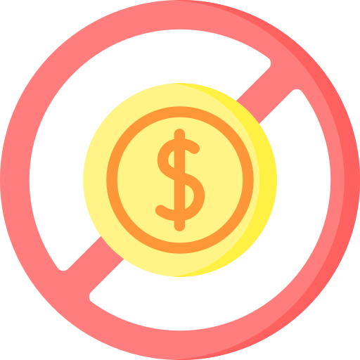 sem dinheiro grátis ícone