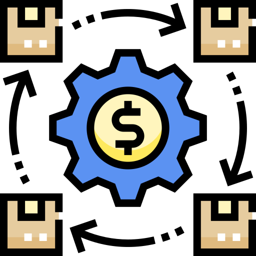 Supply chain Detailed Straight Lineal color icon