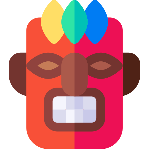 Tiki mask Basic Rounded Flat icon