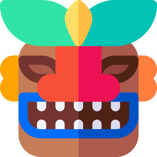 Tiki mask Basic Rounded Flat icon