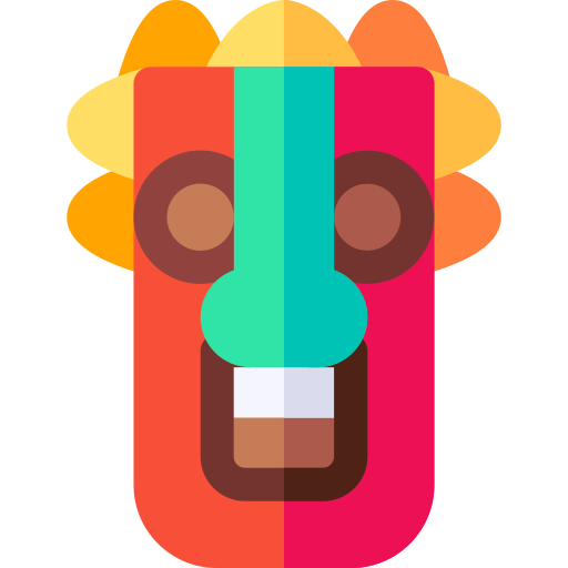 Tiki mask Basic Rounded Flat icon