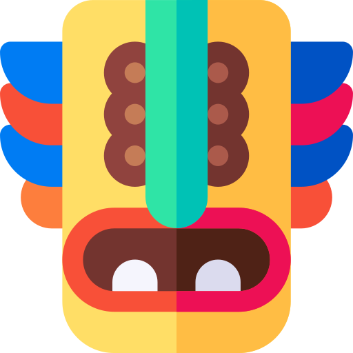 Tiki mask Basic Rounded Flat icon