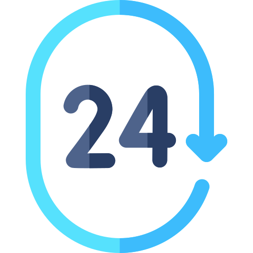 24 hours free icon 24 hours free icon