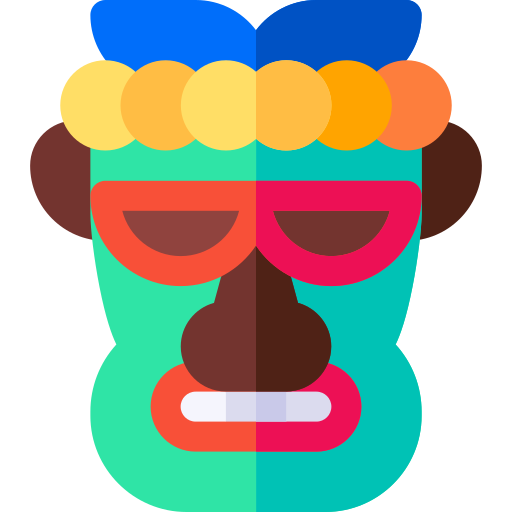 máscara tiki icono gratis