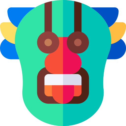 Tiki mask Basic Rounded Flat icon