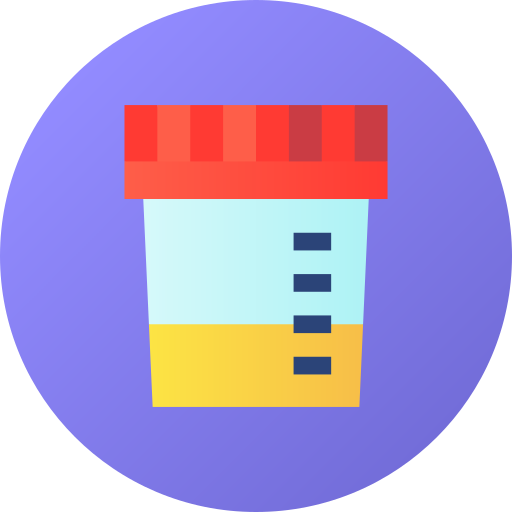 Urine sample Flat Circular Gradient icon