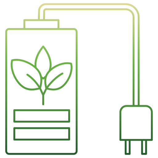 Battery free icon Battery free icon