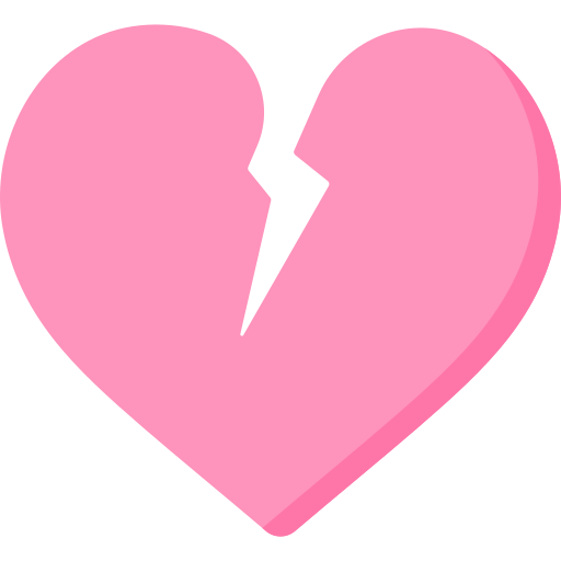 Broken heart free icon Broken heart free icon
