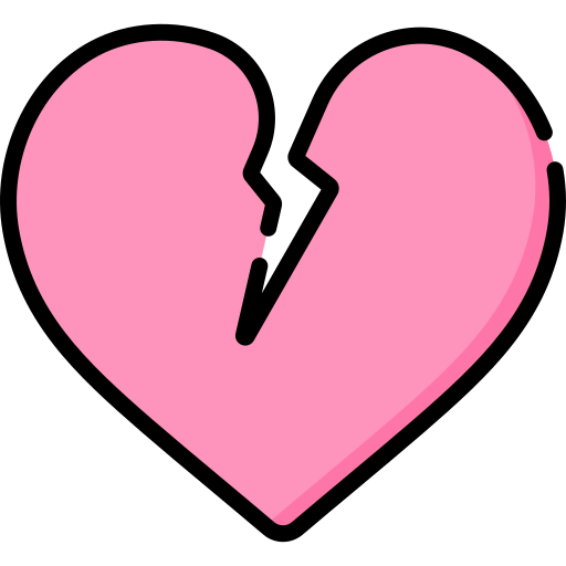 Broken heart free icon