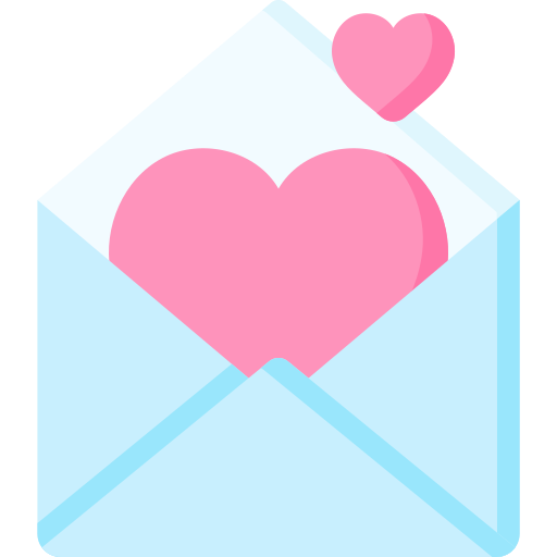 carta de amor icono gratis